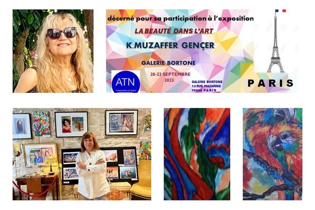 K. Muzaffer Gençer Eserleri Paris’te “Sanatta Güzellik” için