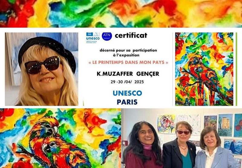 K. Muzaffer Gençer Yapıtı Paris Bahar Sergisi’nde